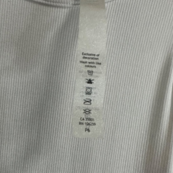 Lululemon Athletica Hold Tight Modal Ribbed Tank Top Women's White Size 6 - Picture 4 of 4
